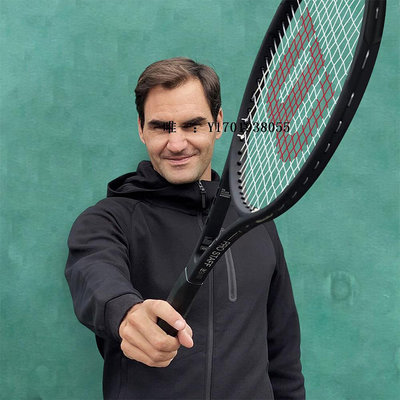 網球拍【自營】WILSON威爾勝費德勒小黑拍系列PS97碳素專業網球拍單拍