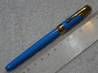 鋼筆(5)~藍色~德國筆尖~GERMANY~卡式~無墨水管~IRIDIUM POINT