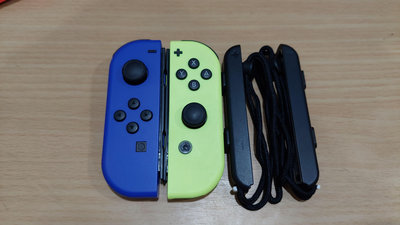 (兩件免運費)二手 NS Switch Joy-Con 黃藍色 左右手控制器 左右手 含腕帶 直購價1500