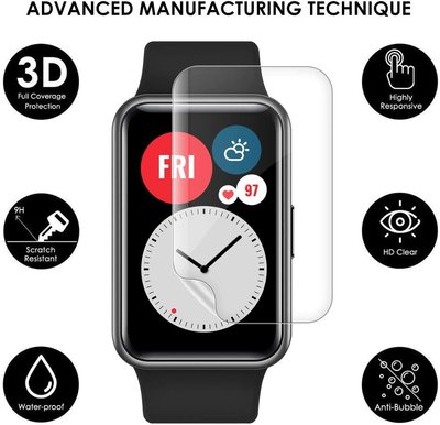 適用於 Huawei Watch Fit / Honor Watch Es Smartwatch Tpu 透明屏幕保護膜