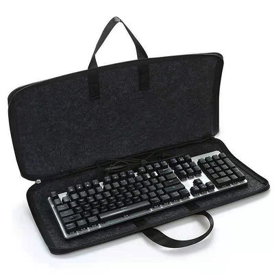 毛氈電腦包 黑色毛氈手提機械鍵盤收納包 電腦鍵盤收納袋