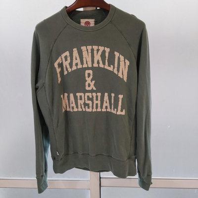 古著二手 義大利製 FRANKLIN MARSHALL 綠色長袖 1元起標 XXL