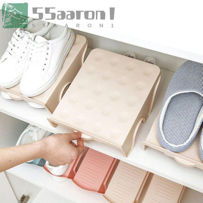 Aaron1鞋架創意簡約塑料雙層節省空間經濟鞋收納工具