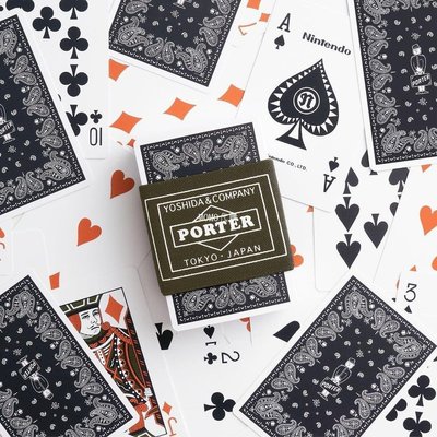 特賣- 潮牌PORTER PLAYING CARDS 日本製 吉田 任天堂聯名 撲克牌 390-91092