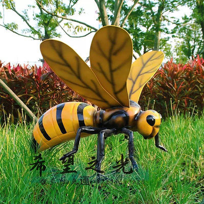 標本仿真昆甲蟲雕塑戶外園林裝飾蜜蜂螞蟻螳螂天牛標本玻璃鋼模型擺件