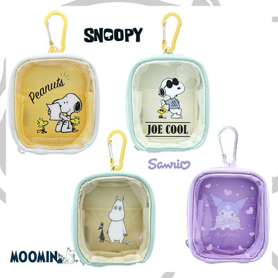 迷你掛勾收納包-嚕嚕米 MOOMIN 史努比 SNOOPY PEANUTS 三麗鷗 Sanrio 日本進口正版授權