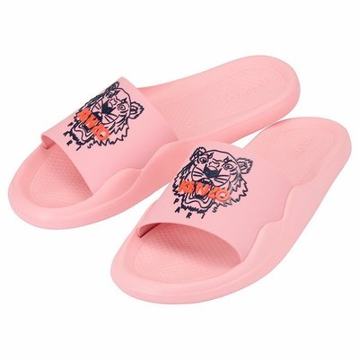 ☆注目のKenzo Tiger slides 老虎頭 粉色35號沙灘鞋/拖鞋☆