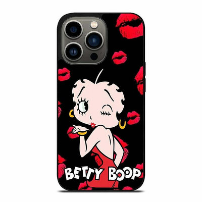 Betty Boop 貝蒂娃娃防摔保護套適用於蘋果手機殼 IPhone 14 P-3C玩家