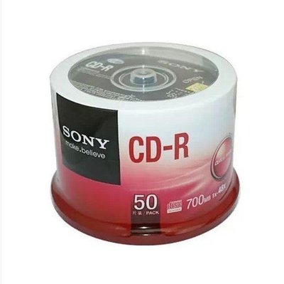原裝正品SONY索尼CD-R 刻錄光盤 700MB  50片裝 空白光盤 刻錄碟時光光碟 CD碟片 樂樂~