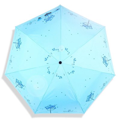 【Rainsky】艾蜜莉夢境 - UV晴雨傘 (晴空藍) / 防風傘防曬傘陽傘洋傘折傘 (免運 + 顏色任選多件優惠)
