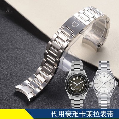 手錶帶 apes鋼錶鏈 代用豪雅TAG HEUER CARRERA卡萊拉22mm手錶配件錶鏈