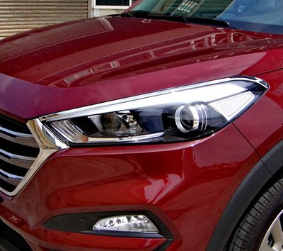 【JR佳睿精品】Hyundai 現代 TUCSON 土桑 16-UP 鍍鉻大燈飾條 前燈飾條 燈眉 改裝 配件 台製