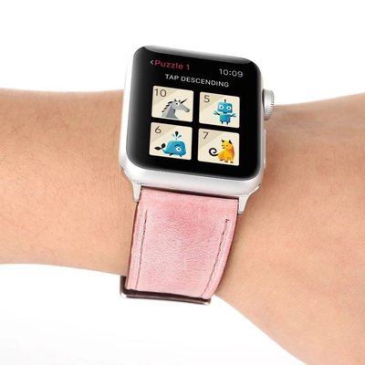 [聚優良品]【批發價】適用於蘋果真皮錶帶iWatch復古表帶apple watch 40mm/44mm 1代2代3代4代通用