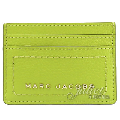 【茱麗葉精品】【全新精品 優惠中】MARC JACOBS 馬克賈伯 專櫃商品 浮雕LOGO信用卡名片夾.草綠 現貨