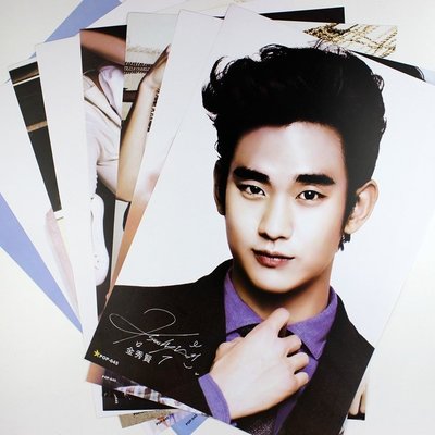 促銷 來自星星的你金秀賢《壓紋海報》8張裝韓國男明星周邊都敏俊