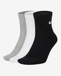 【 鋒仔球鞋】NIKE 基本款 訓練襪 薄底 黑白灰色 3雙入 短襪 運動襪 SX7677-901