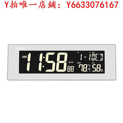 鬧鐘SEIKO日本精工70種顯示色電子鬧鐘電子鐘電池時鐘日式鬧鈴