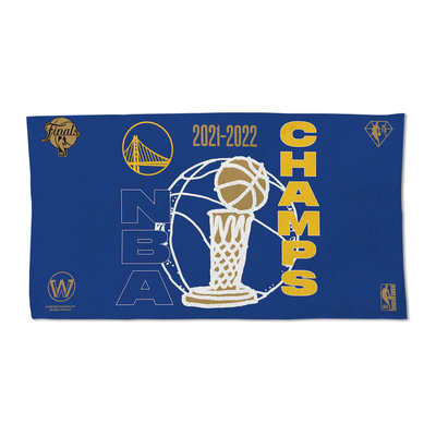 2021 NBA Finals 總冠軍 金州勇士隊 Golden State Warriors 總冠軍球場慶祝 雙面浴巾