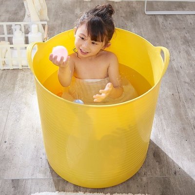 大號洗澡桶塑料小孩嬰兒寶寶浴盆泡澡桶家用可坐圓形中大童~特價