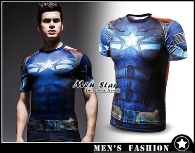 【Men Star】免運費 復仇者聯盟3 美國隊長 盾牌 avengers3 上衣 U領T桖 媲美 LEVIS CACO