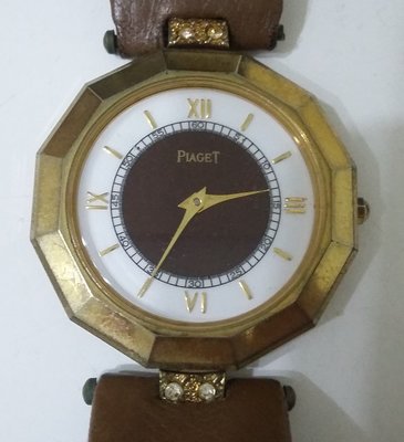 PIAGET  伯爵錶 ~~   4顆鑲鑽   經典12角型錶