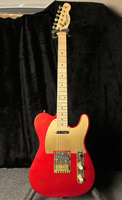 【日本改裝的】 Squier by Fender Affinity Tele 紅色金護板 電吉他