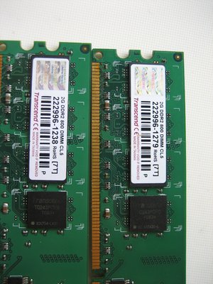 創見DDR2 800 2G 記憶體