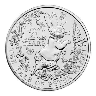 全新英國2022年彼得兔120周年5英鎊紀念幣- UC# 1107