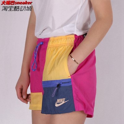 Nike/耐克SPORTSWEAR ICON CLASH女子拼接運動短褲CJ2285-601