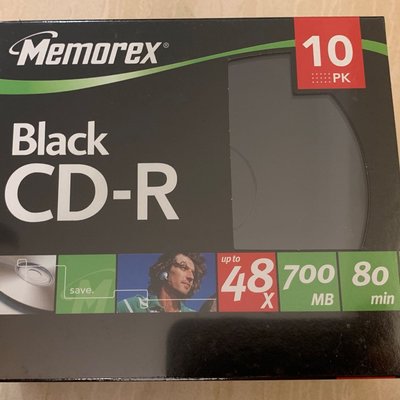 Memorex Black CD-R 光碟片 盒裝 10片裝