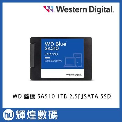 WD BLUE 藍標 SA510 1TB 2.5吋SATA SSD
