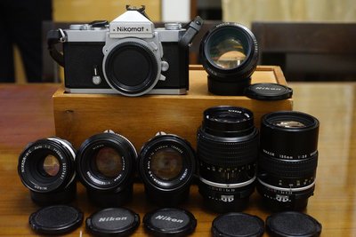 尼康全機械經典 Nikon FTN,NIKKOR-S, S.C,K 50mm 135mm 標準街拍鏡頭 Fm2 AE1