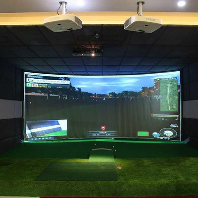 室內高爾夫模擬器幕布打擊布靶布投影布雙層打擊幕布戶外投影工具