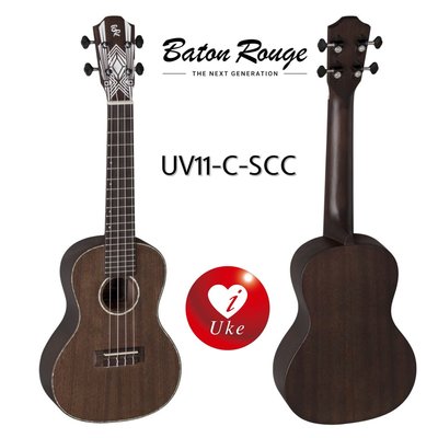 【iuke】 德國Baton Rouge UV11-C-SCC 23吋全桃花心木ukulele