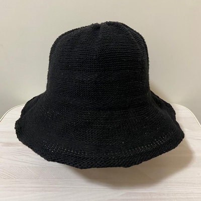 現貨💐NET 黑色針織漁夫帽 帽子 遮陽 防曬