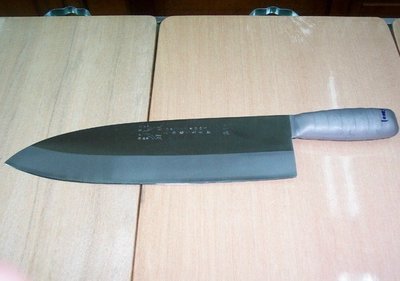 @最專業的刀剪專家 台中市最知名的建成刀剪行@專業魚刀-鯊魚刀(青紙鋼)33CM