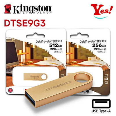 【Yes！公司貨】金士頓 Kingston DataTraveler DT SE9 G3 512G 512G/GB USB 3.2 隨身碟