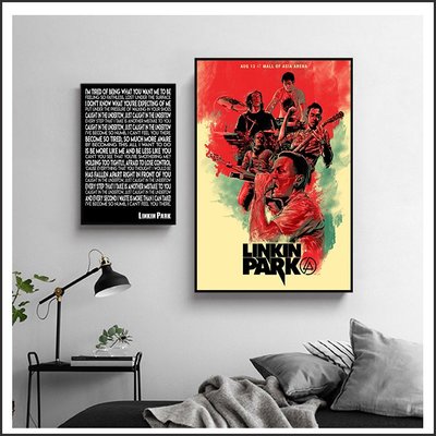 聯合公園 Linkin Park 明星海報 藝術微噴 掛畫 嵌框畫 @Movie PoP 賣場多款海報#