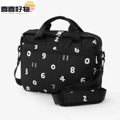 日本sou新款數字電腦包手提ipad內膽多口袋大容量簡約單肩斜背包~喜喜好物
