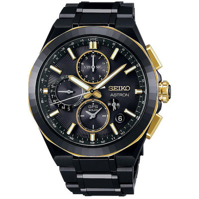 SEIKO 精工手錶 ASTRON 全球限量1000 服部金太郎紀念限定 SBXC156 43mm 黑色面盤 GPS衛星電波 太陽能 鈦金屬 男錶女錶