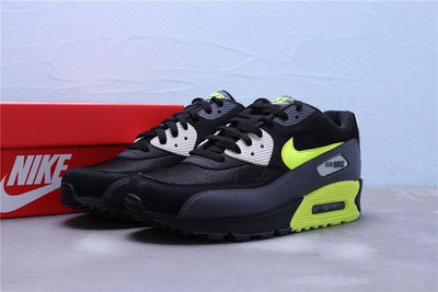 Nike Air Max 90 Essential 復古 氣墊 黑灰綠 休閒運動鞋 男鞋AJ1285-015【ADIDAS x NIKE】