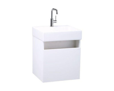 《振勝網》Caesar 凱撒衛浴專賣店 LF5253 / EH15253AP 50cm 面盆+純白浴櫃組+開放置物空間 不含龍頭