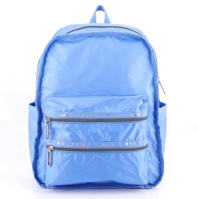 Lesportsac 2296 天藍 Functional Backpack 大型拉鏈雙肩後背包 限量優惠