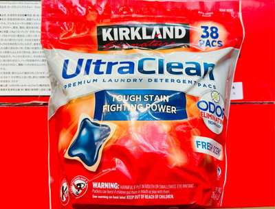 好市多代購# 柯克蘭 強效洗衣膠囊#38顆/袋#體驗組