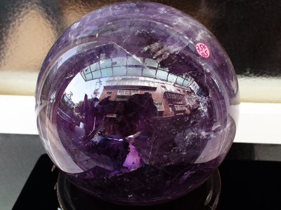 ~shalin-crystal~超大紫水晶球~3.5公斤~開智慧~晶質優~能量優質~低價起標!