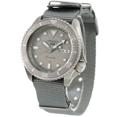 SEIKO 5 SPORTS SBSA127 SRPG61K1 精工錶 機械錶 42mm 灰面盤 灰色帆布錶帶 男錶女錶