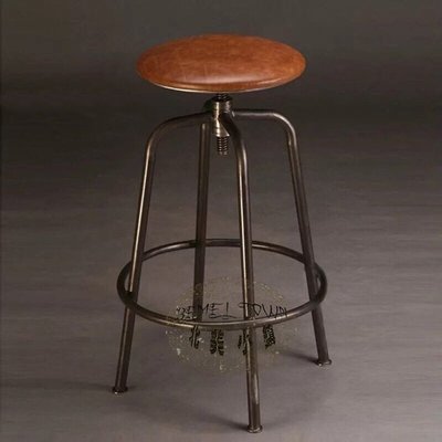 【北美小鎮】Loft   美式 鄉村 復古 鐵藝 實木 酒吧椅 升降 吧台椅 高腳椅 星巴克 咖啡廳 可訂製