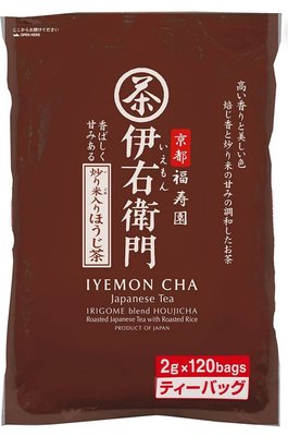 【日本進口】日本製~伊右衛門炒米入焙茶茶包 2克*120袋入 $650