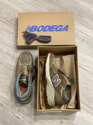 Bodega x New balance 990v3 M990BD3 Here To Stay 美國製造 草綠