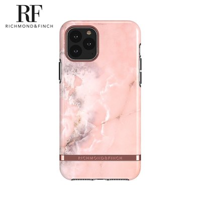 R&F 瑞典手機殼 金線框 - 大理石紋玫瑰 - 玫瑰粉 iPhone 11 Pro Max